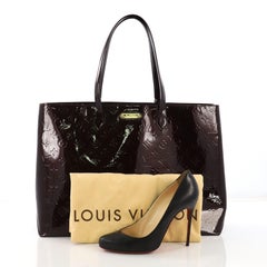 Louis Vuitton Wilshire Handbag Monogram Vernis GM