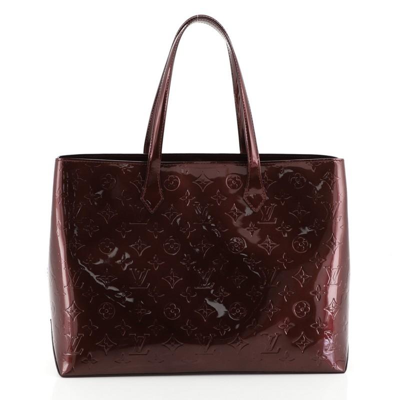 Black Louis Vuitton Wilshire Handbag Monogram Vernis MM