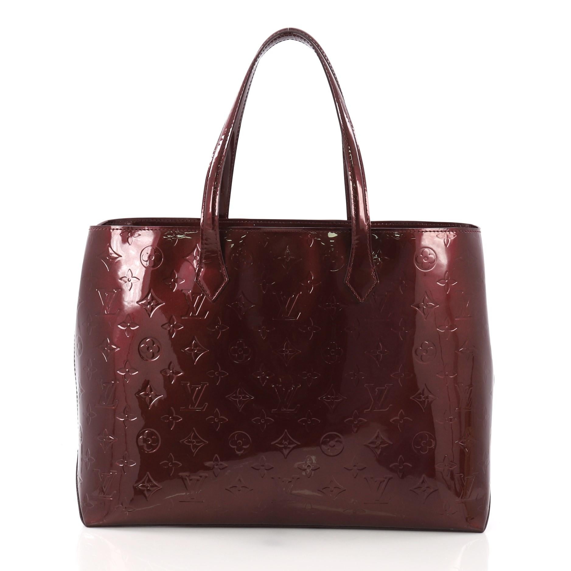 Louis Vuitton Wilshire Handbag Monogram Vernis MM im Zustand „Gut“ in NY, NY