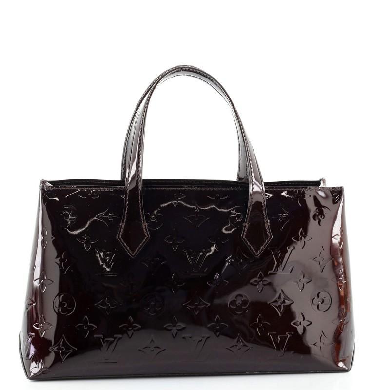 Louis Vuitton Wilshire Handbag Monogram Vernis PM In Good Condition In NY, NY