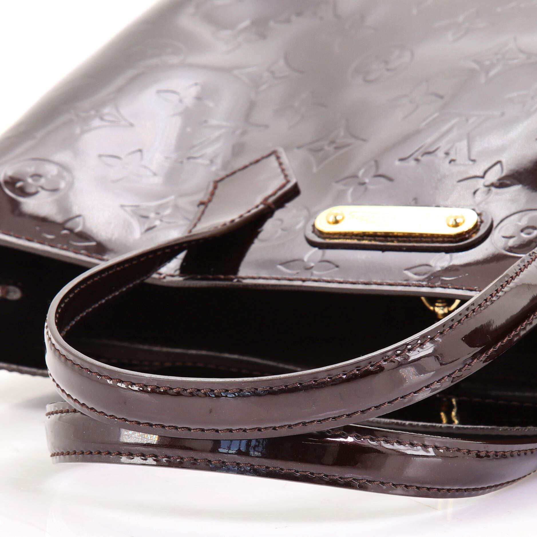  Louis Vuitton Wilshire Handbag Monogram Vernis PM 1