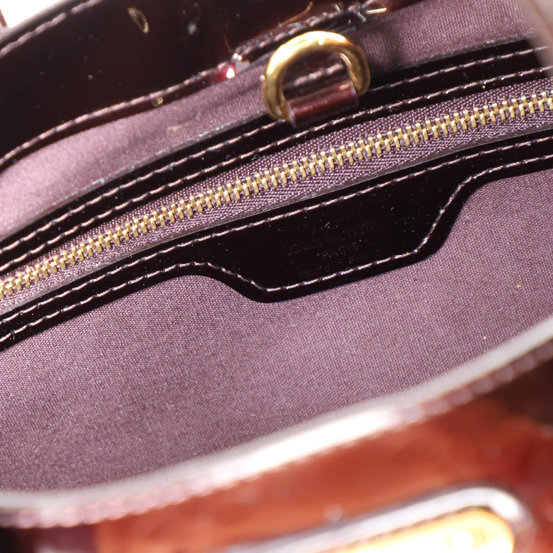 Louis Vuitton Wilshire Handbag Monogram Vernis PM 4