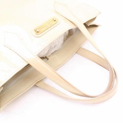 Louis Vuitton Wilshire Ivory Monogram Vernis Boulevard Pm 869017 White Patent Le