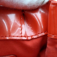 Louis Vuitton Wilshire Monogramm Vernis Pm 869517 Rote Lackleder-Tasche