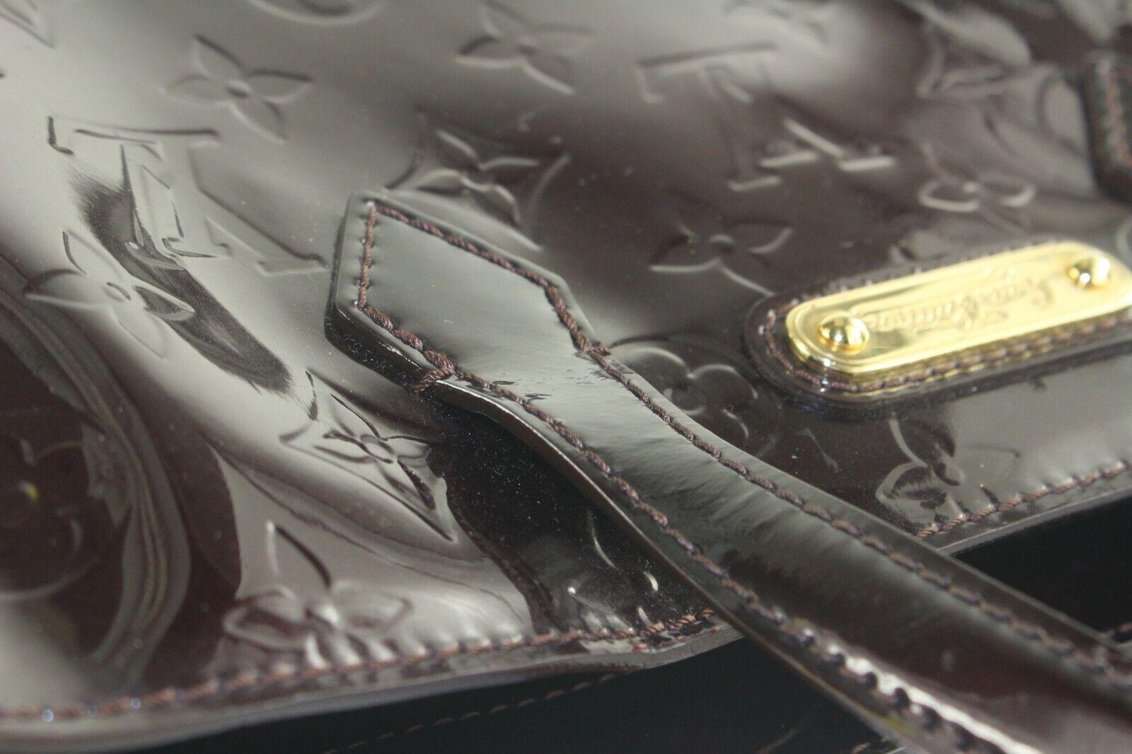 Louis Vuitton Wilshire Tote PM Amarante Leather Monogram 4LV119K For Sale 4
