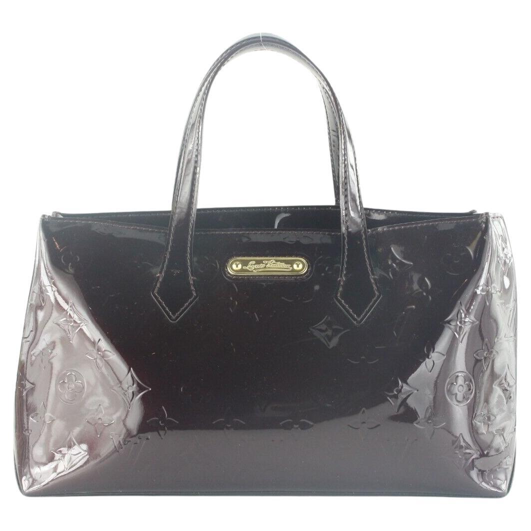 Louis Vuitton Wilshire Tote PM Amarante Leather Monogram 4LV119K For Sale