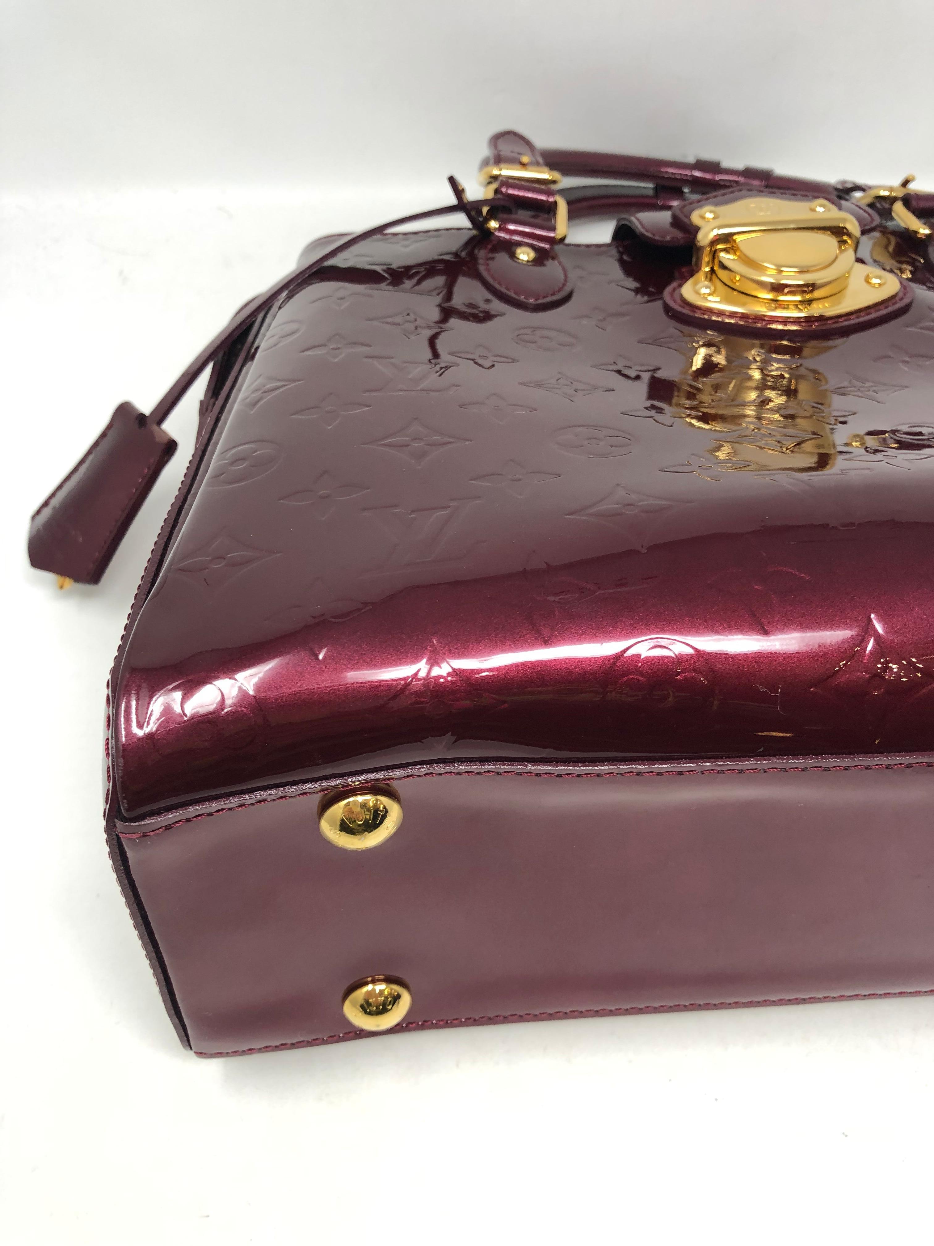 Louis Vuitton Wine Monogram Melrose Avenue Vernis 6