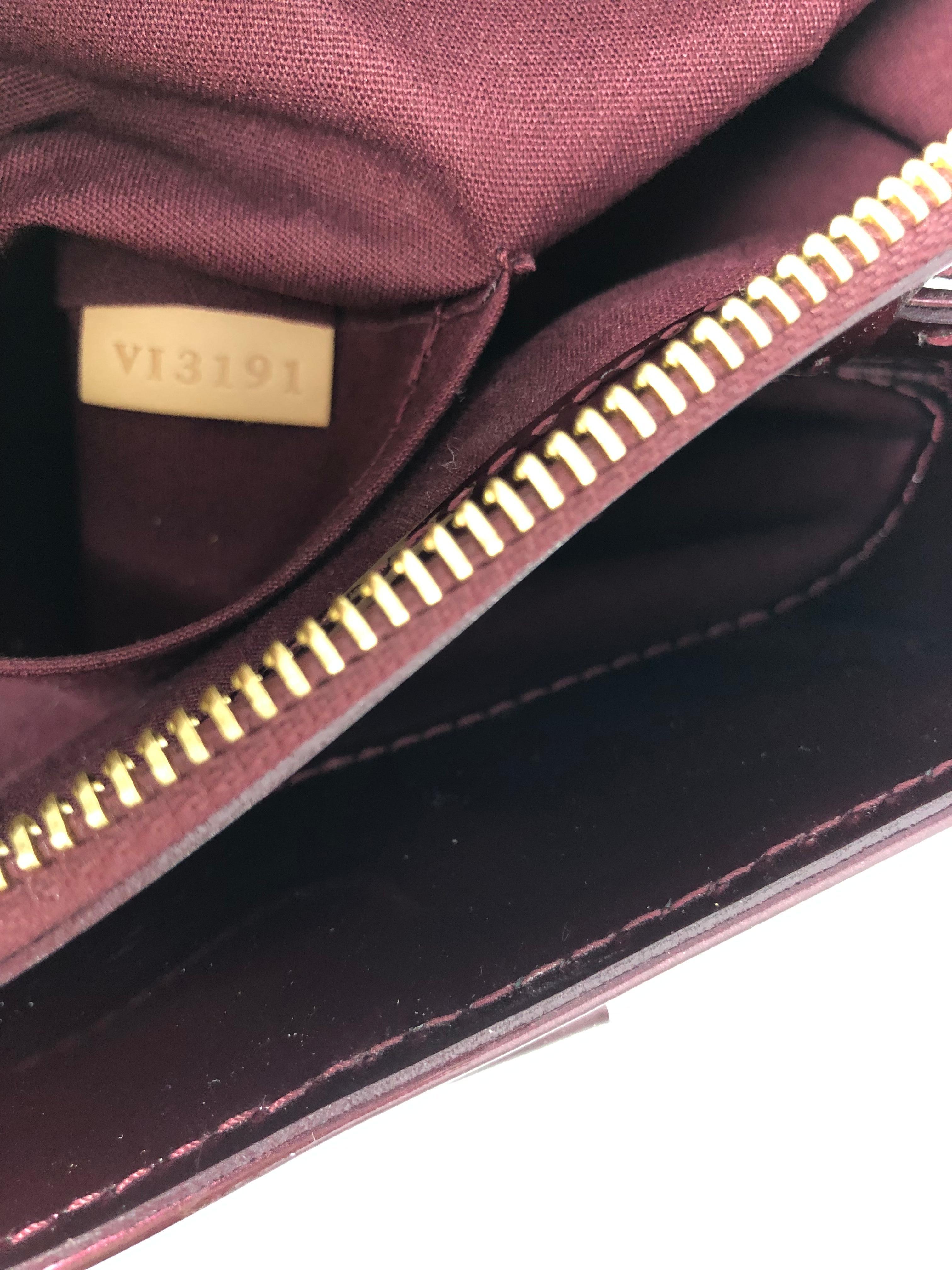 Louis Vuitton Wine Monogram Melrose Avenue Vernis 7