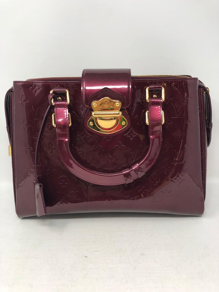 Louis Vuitton Burgundy Monogram Vernis Melrose Avenue Bag – Jadore Couture