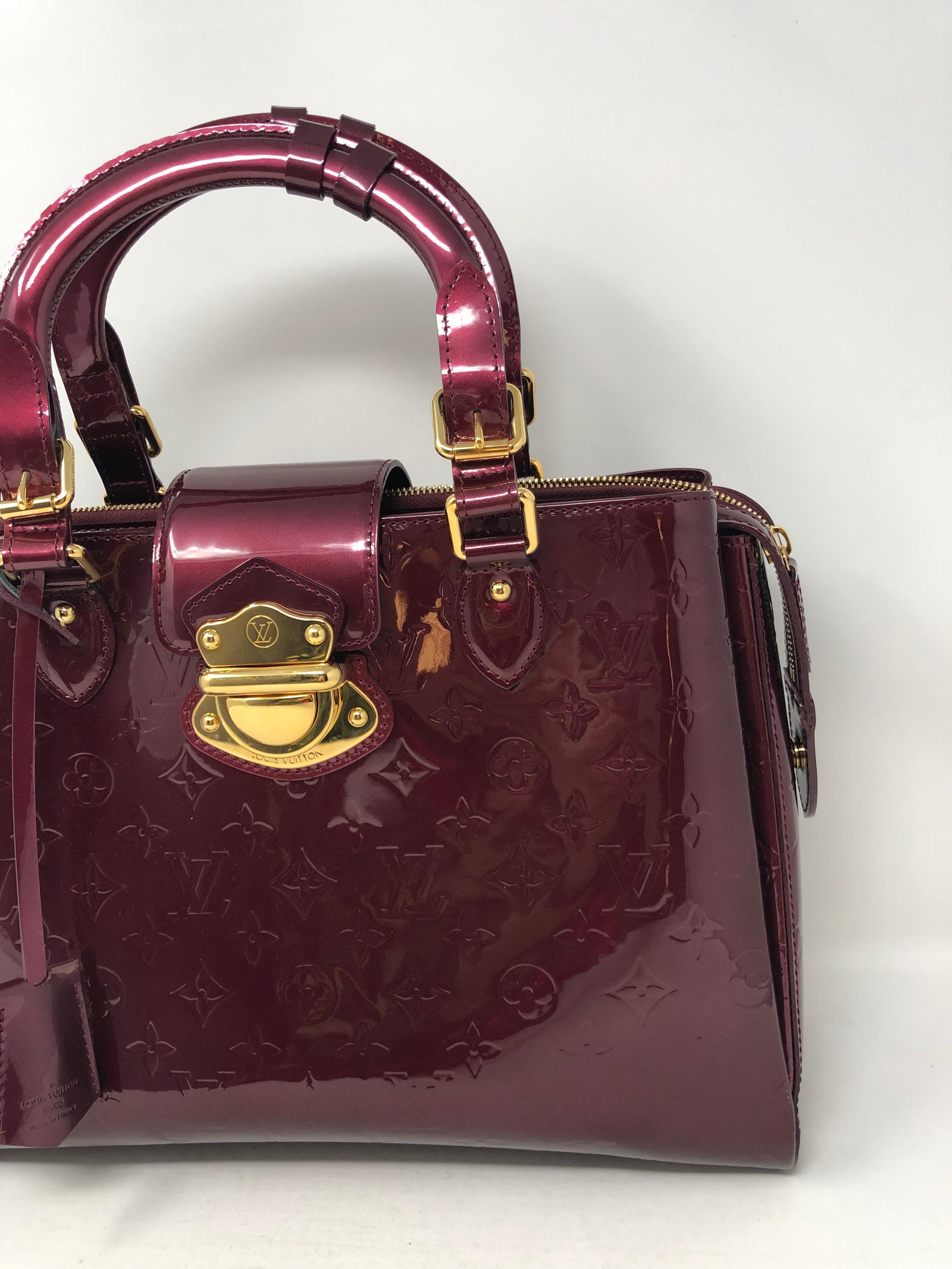 Black Louis Vuitton Wine Monogram Melrose Avenue Vernis