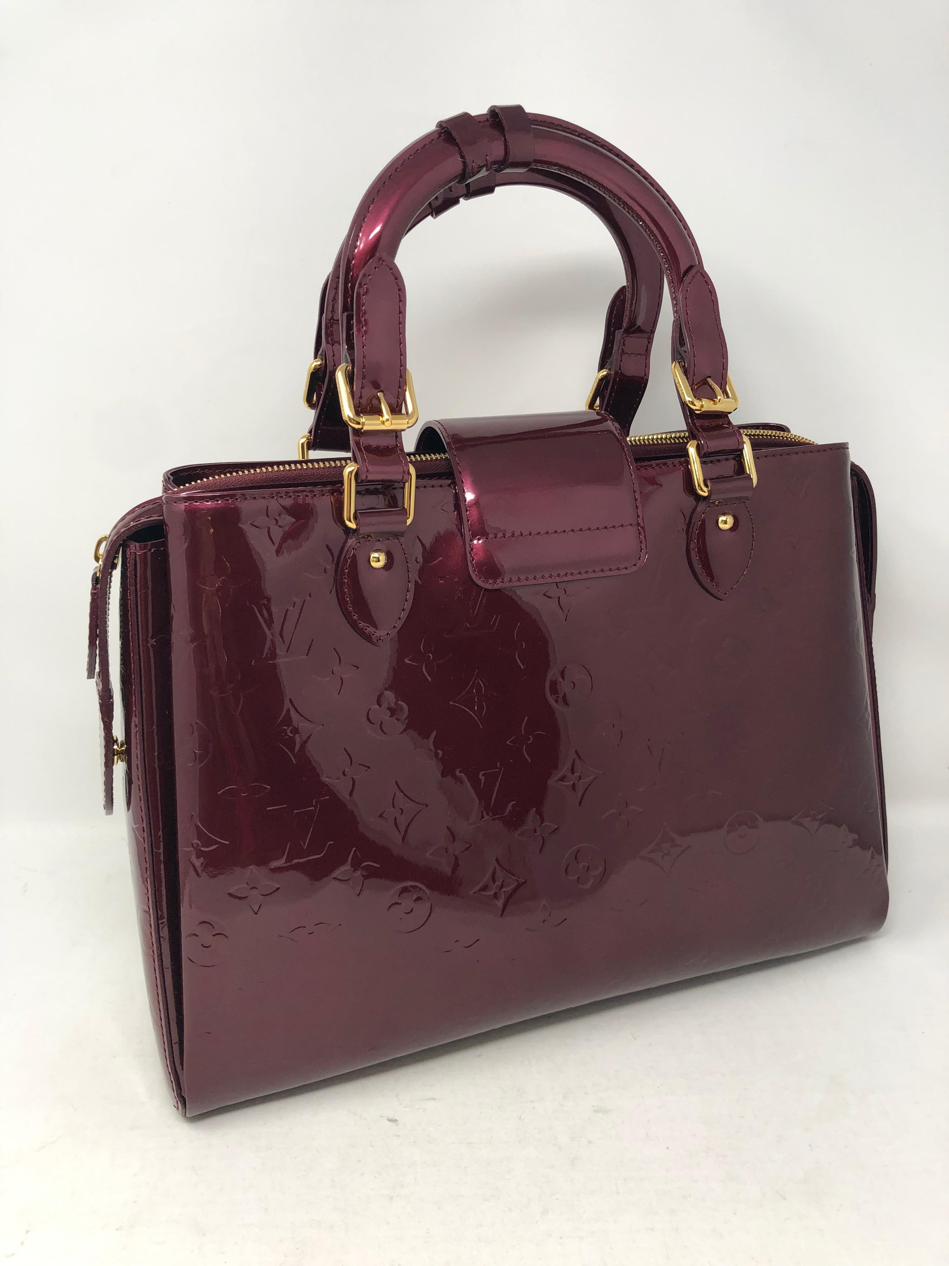 Louis Vuitton Wine Monogram Melrose Avenue Vernis 1