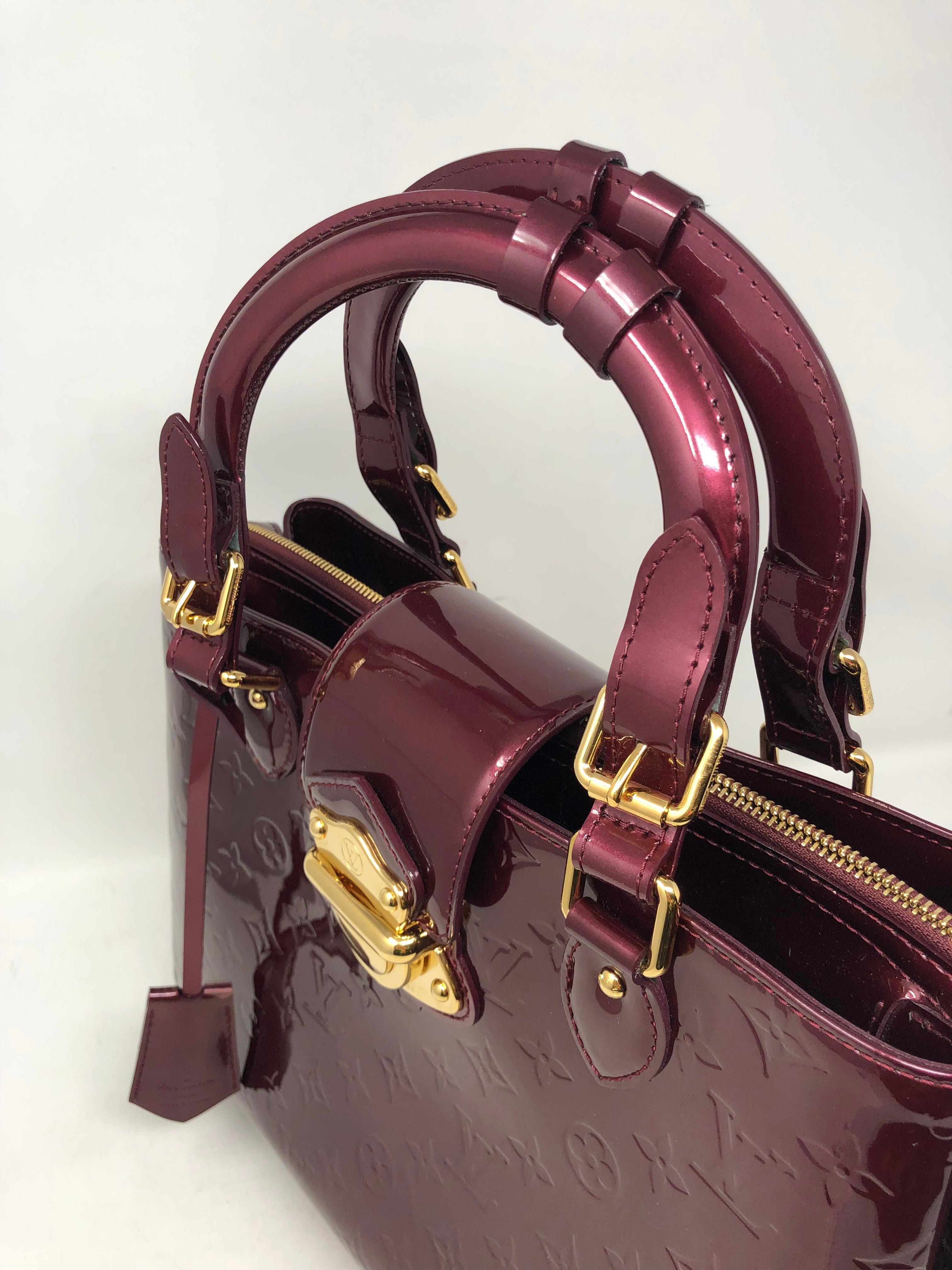 Louis Vuitton Wine Monogram Melrose Avenue Vernis 2