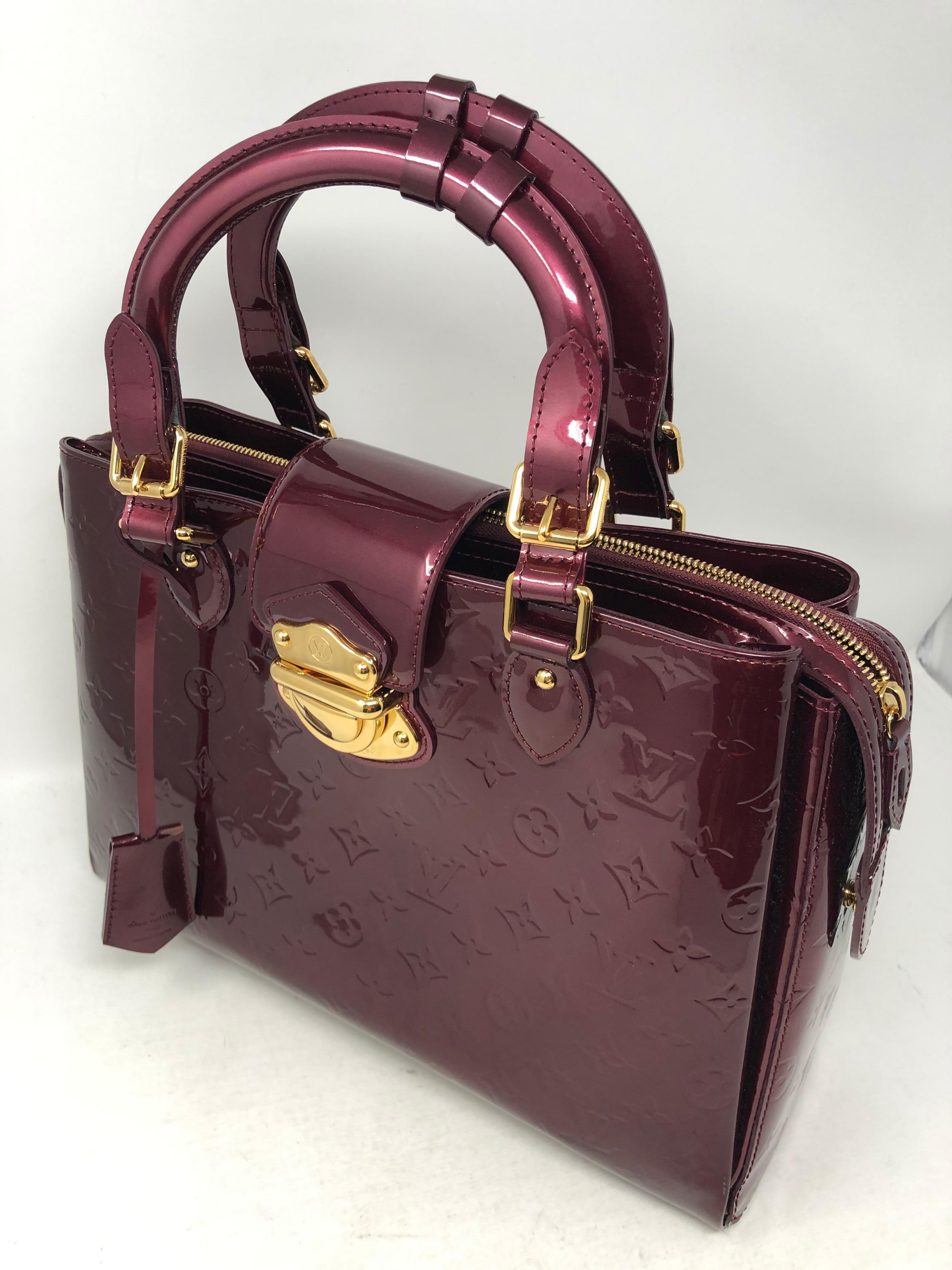 Louis Vuitton Wine Monogram Melrose Avenue Vernis 3