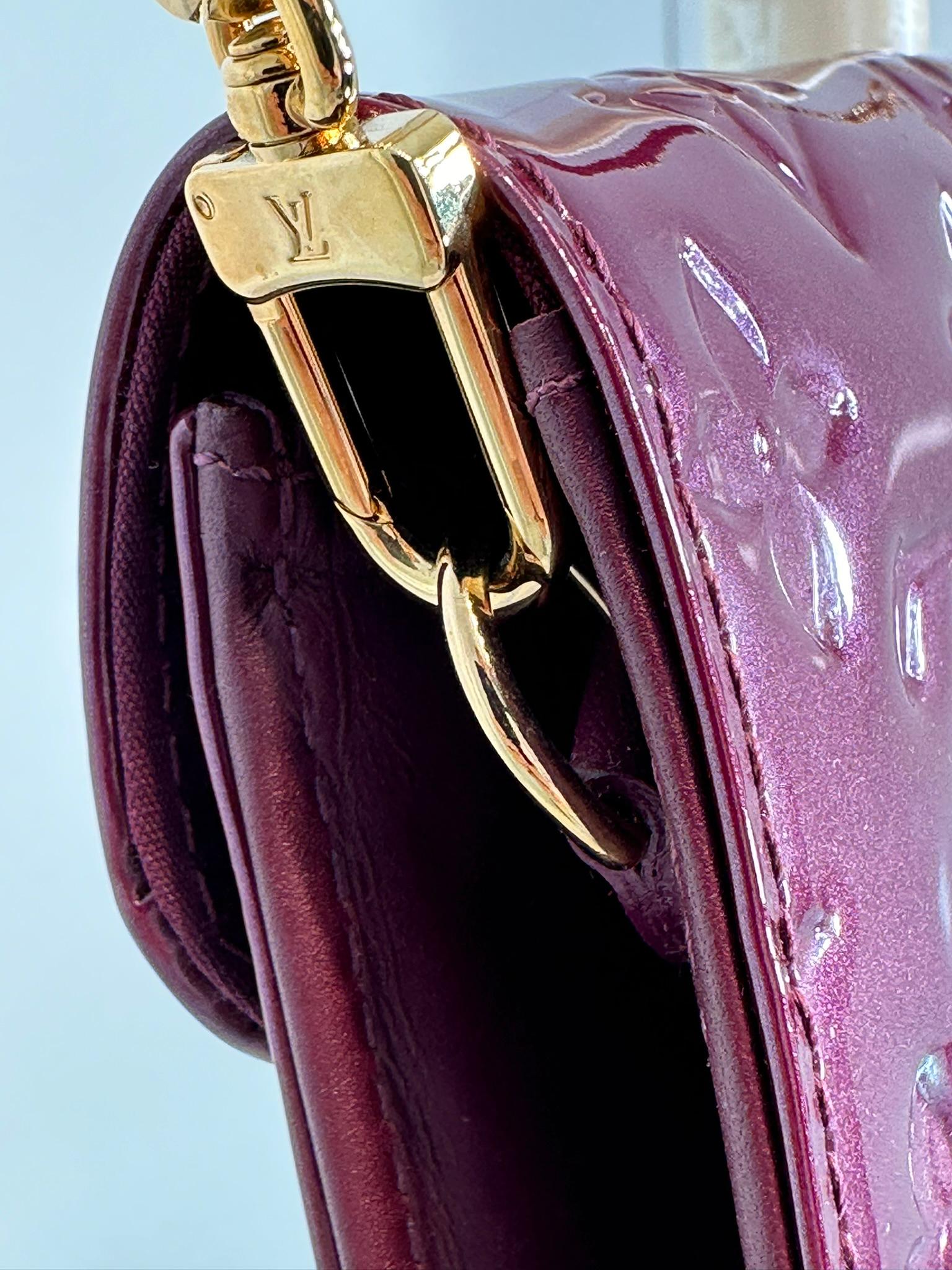 Women's or Men's LOUIS VUITTON Wine Monogram Vernis SUNSET BLVD  Shoulder Bag