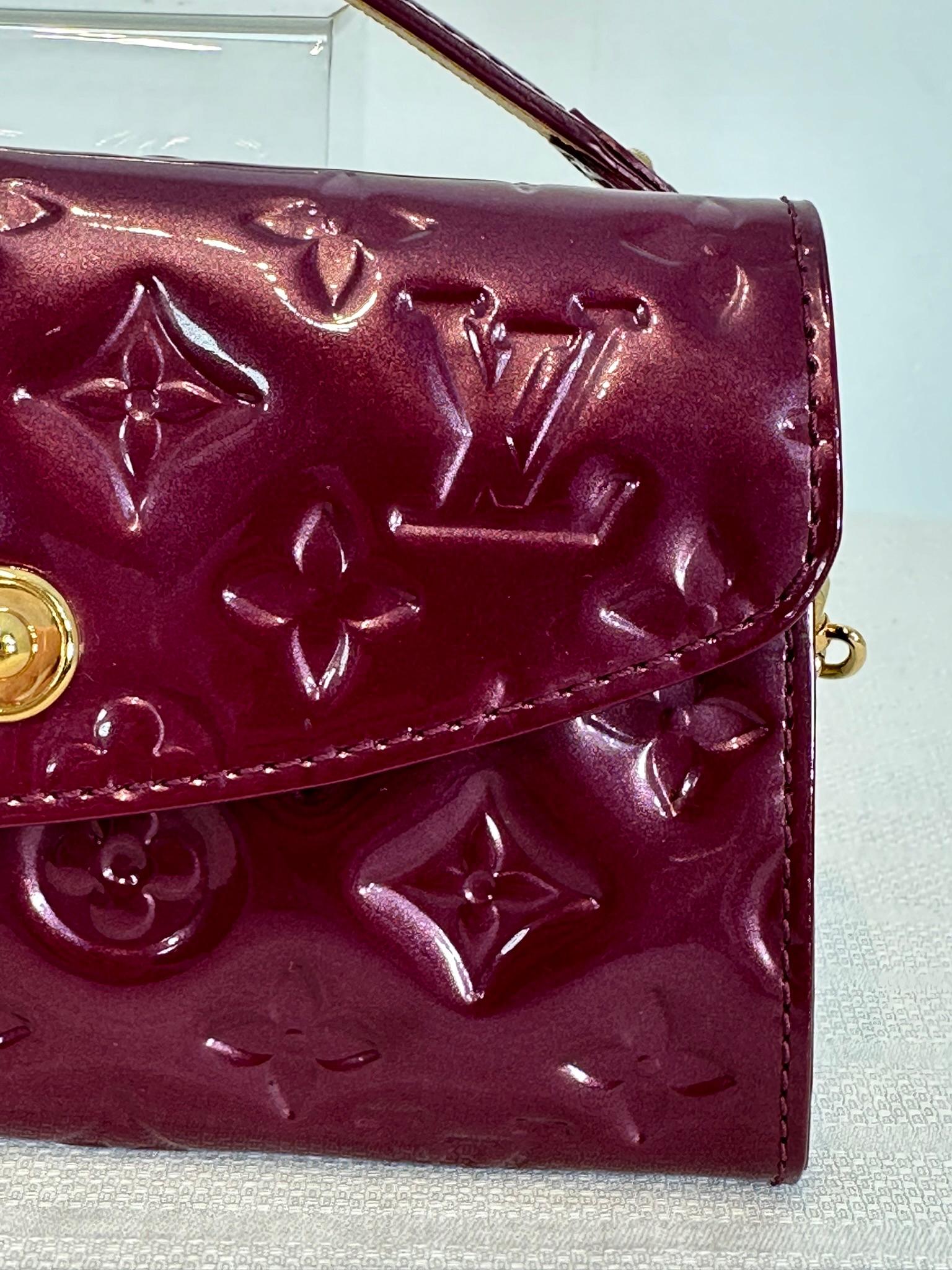 LOUIS VUITTON Wine Monogram Vernis SUNSET BLVD  Shoulder Bag 3