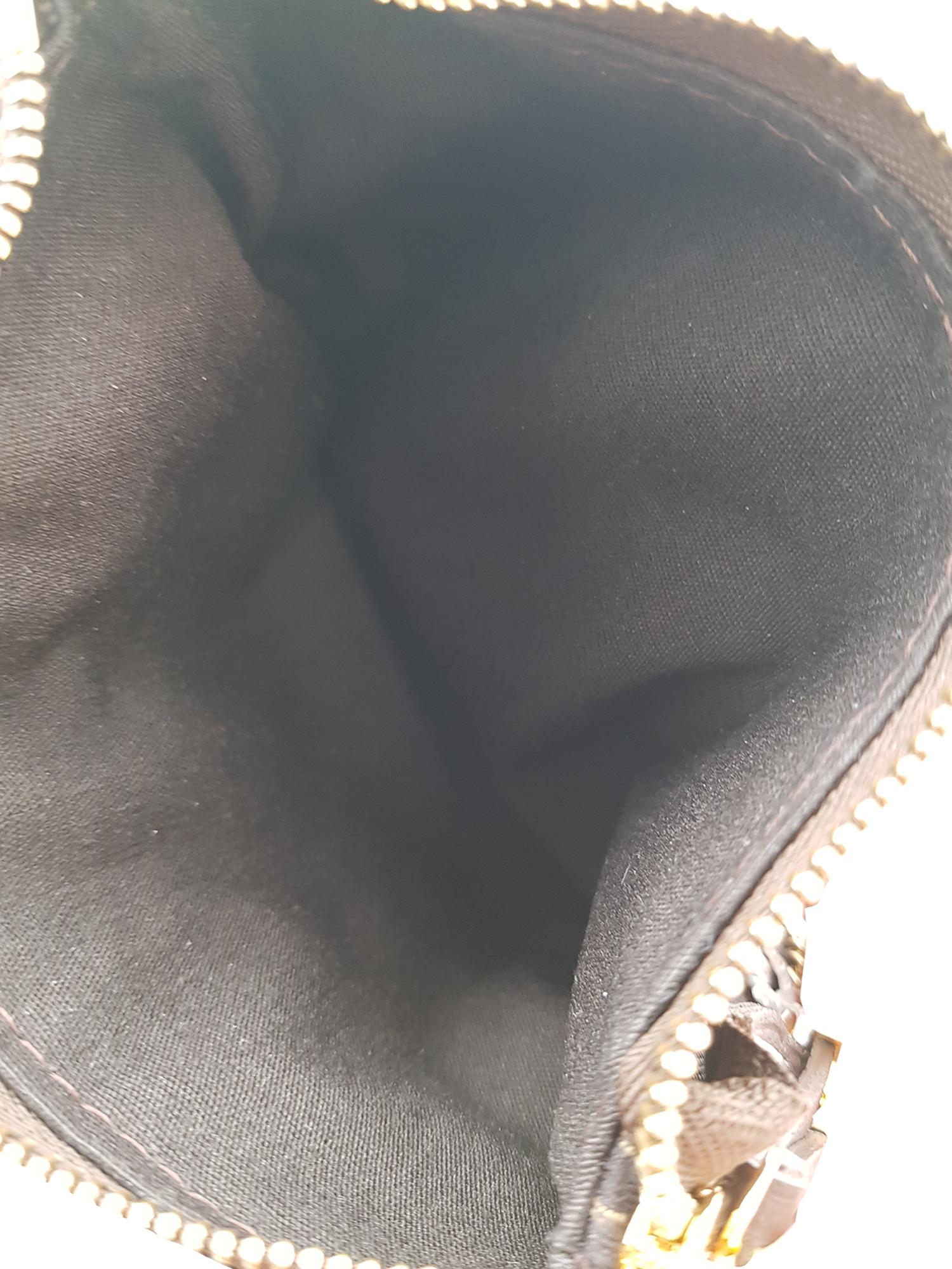 Black Louis Vuitton Woman Handbag Brown Cotton For Sale