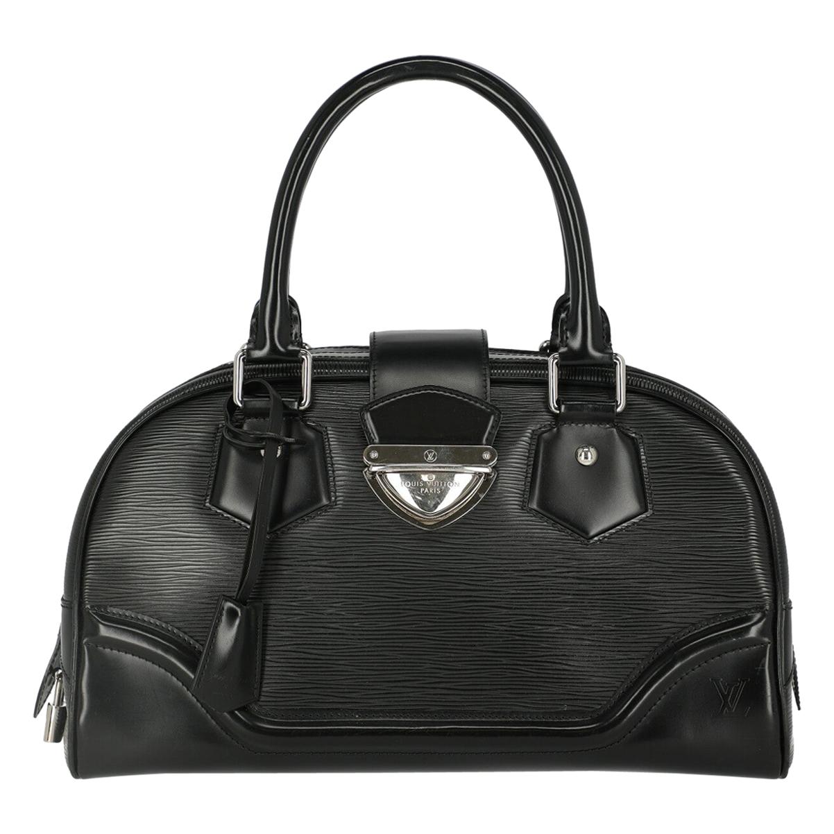 Louis Vuitton Woman Handbag Montaigne Black Leather