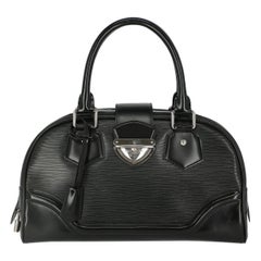 Louis Vuitton Woman Handbag Montaigne Black Leather