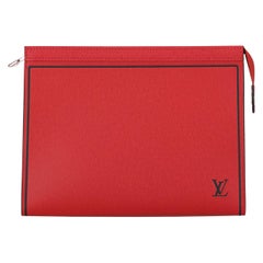 Louis Vuitton Frau Handtasche Rotes Leder