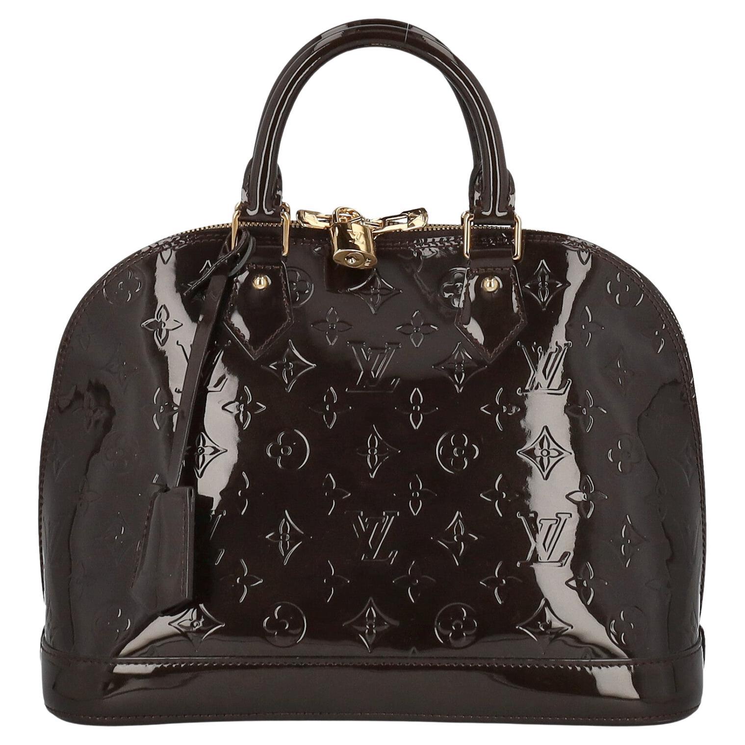 Louis Vuitton Women Handbags Alma Brown Leather  For Sale
