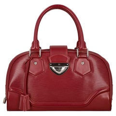 Louis Vuitton Women Handbags Montaigne Red Leather 