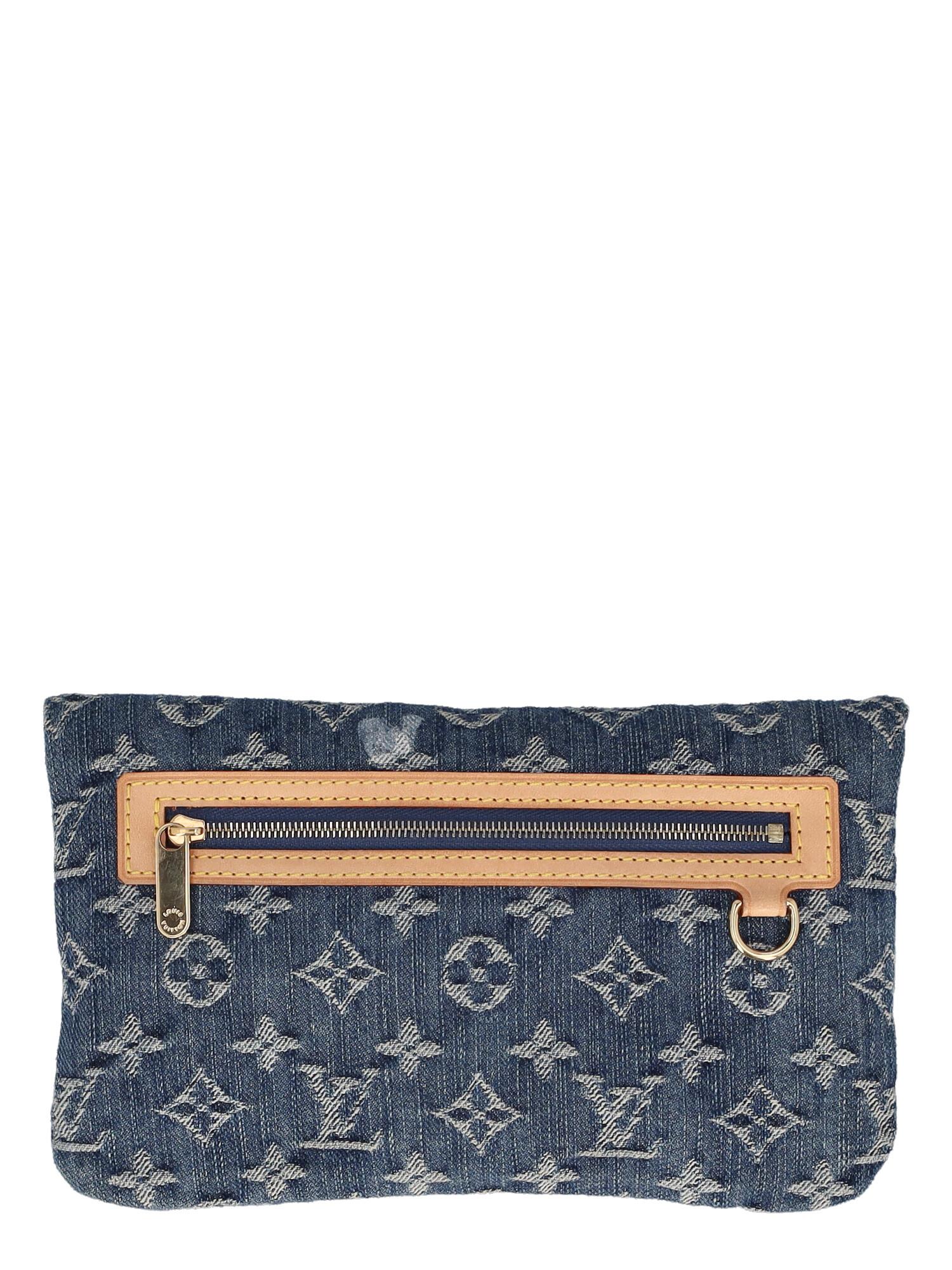 Black Louis Vuitton Women Handbags Navy Cotton  For Sale