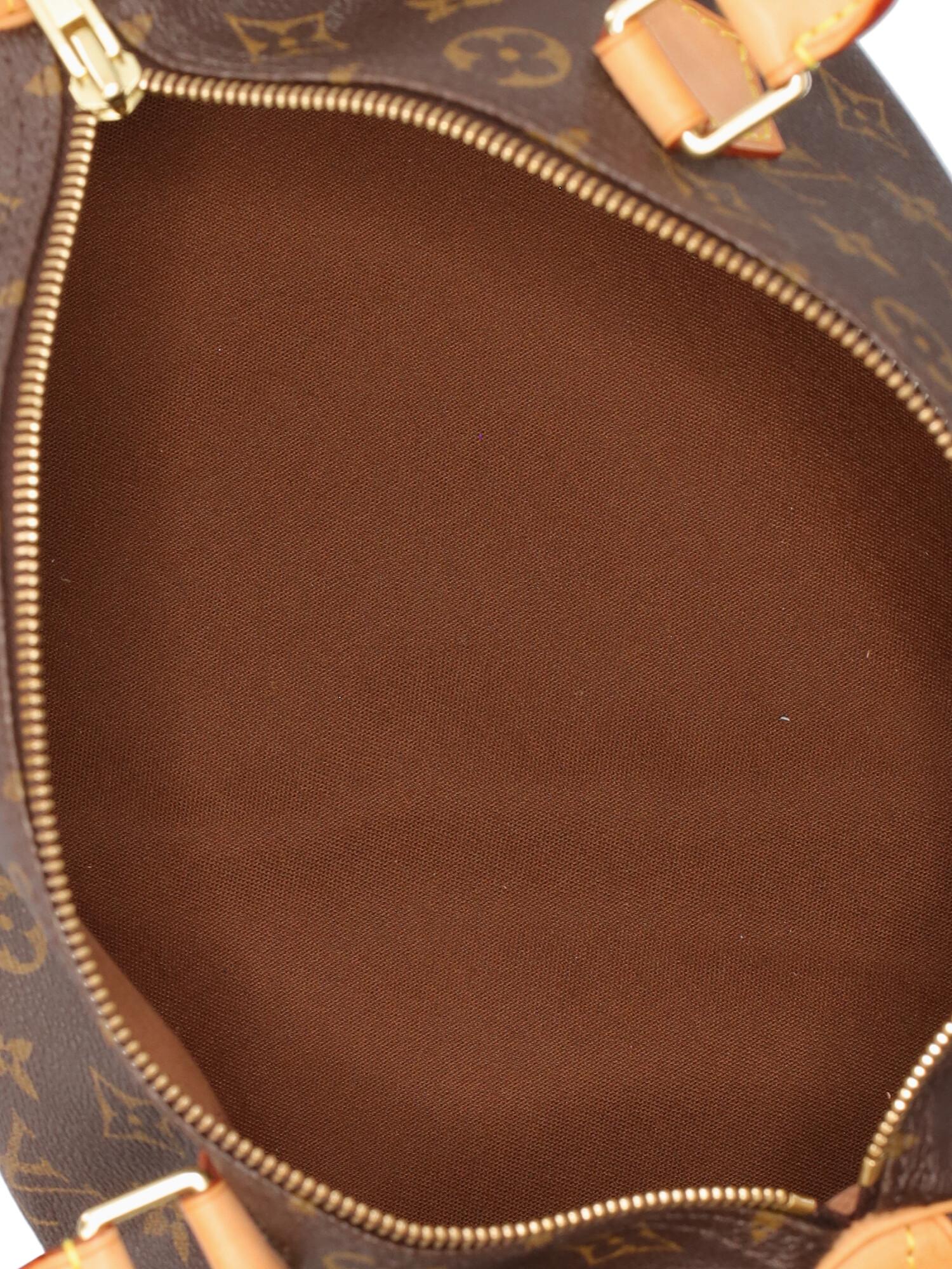 Louis Vuitton Women Handbags Speedy 30 Brown Synthetic Fibers  1