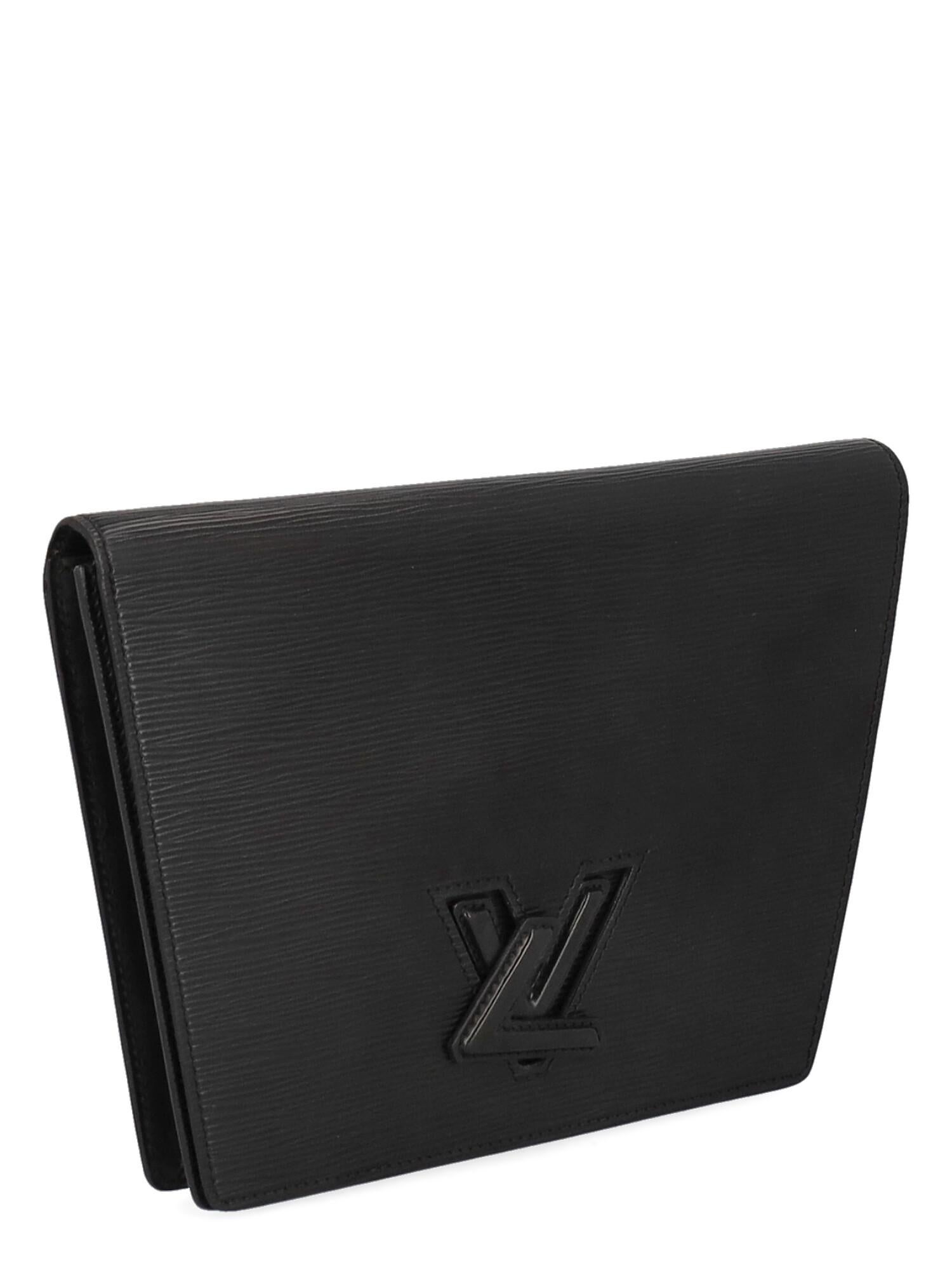 Louis Vuitton Women Handbags Trapã¨Ze Black Leather  In Good Condition For Sale In Milan, IT