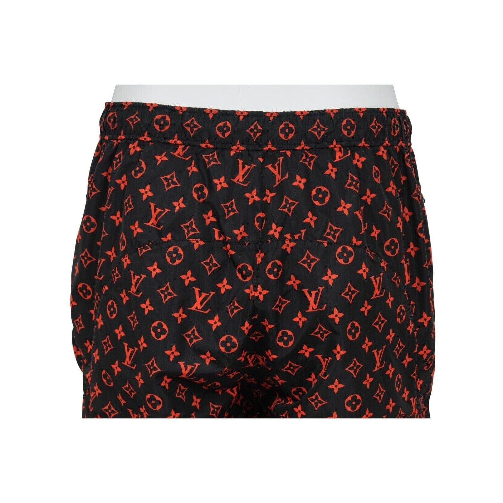 Joggers Mujer Louis Vuitton Jogging Track 40 Negro Rojo Monograma Algodón Técnico en venta 7