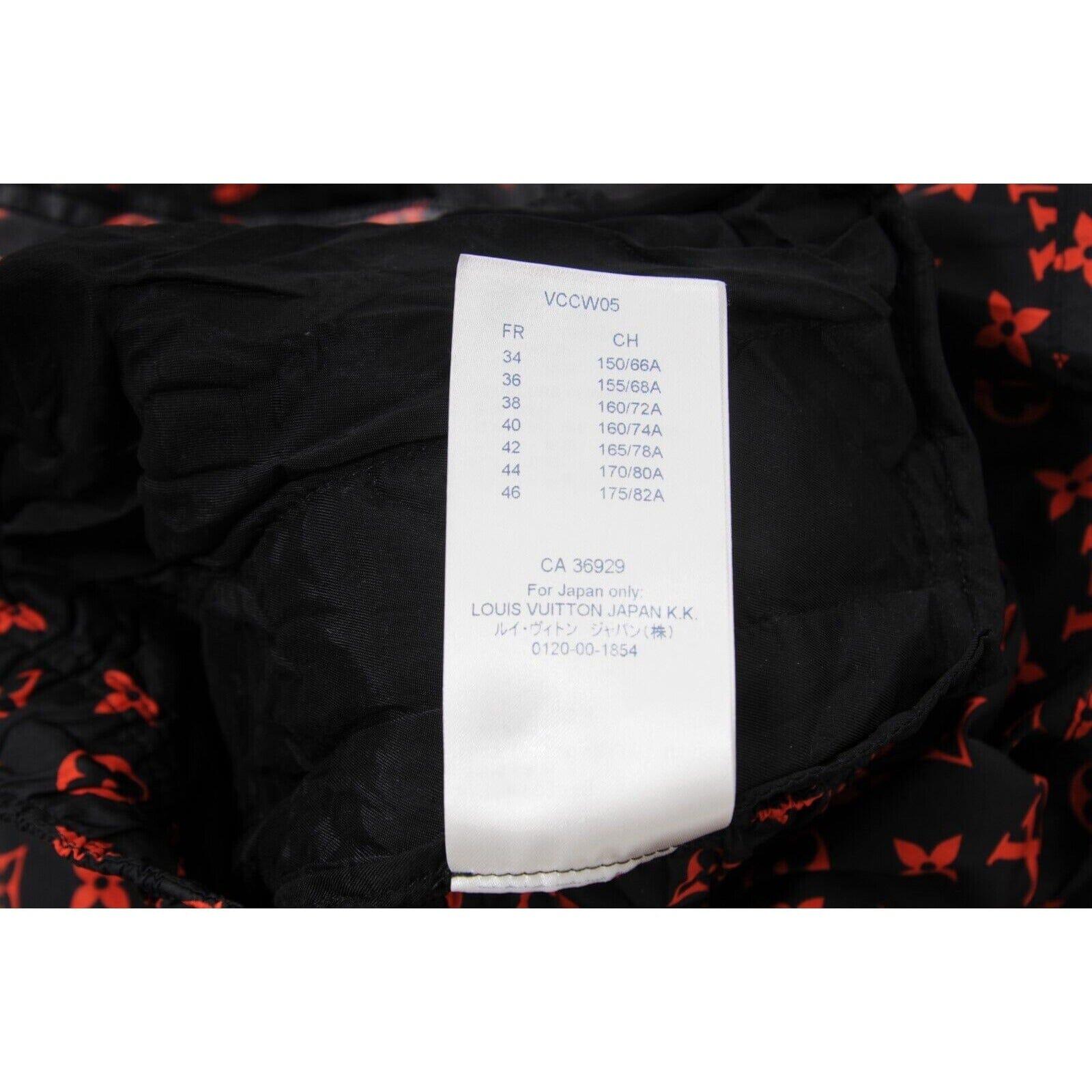 Joggers Mujer Louis Vuitton Jogging Track 40 Negro Rojo Monograma Algodón Técnico en venta 8