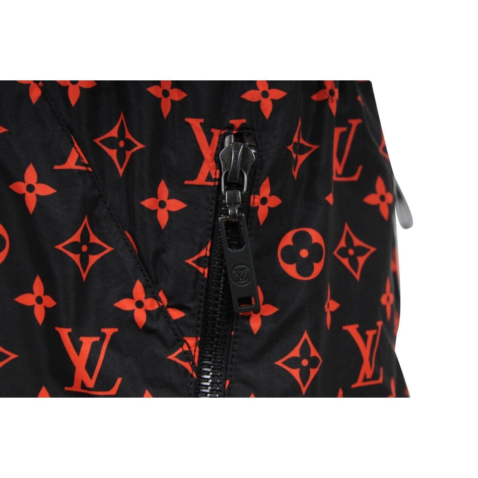 Joggers Mujer Louis Vuitton Jogging Track 40 Negro Rojo Monograma Algodón Técnico en venta 5