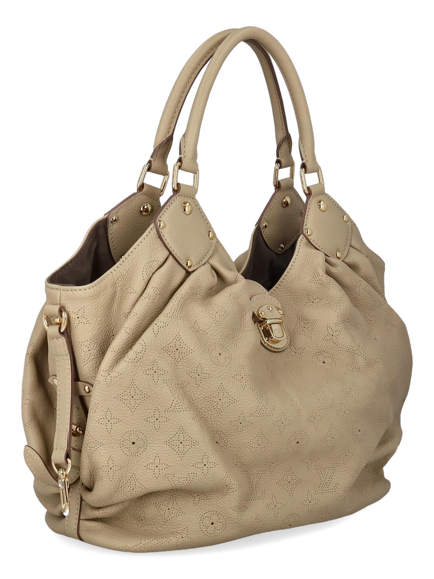 louis vuitton beige leather bag