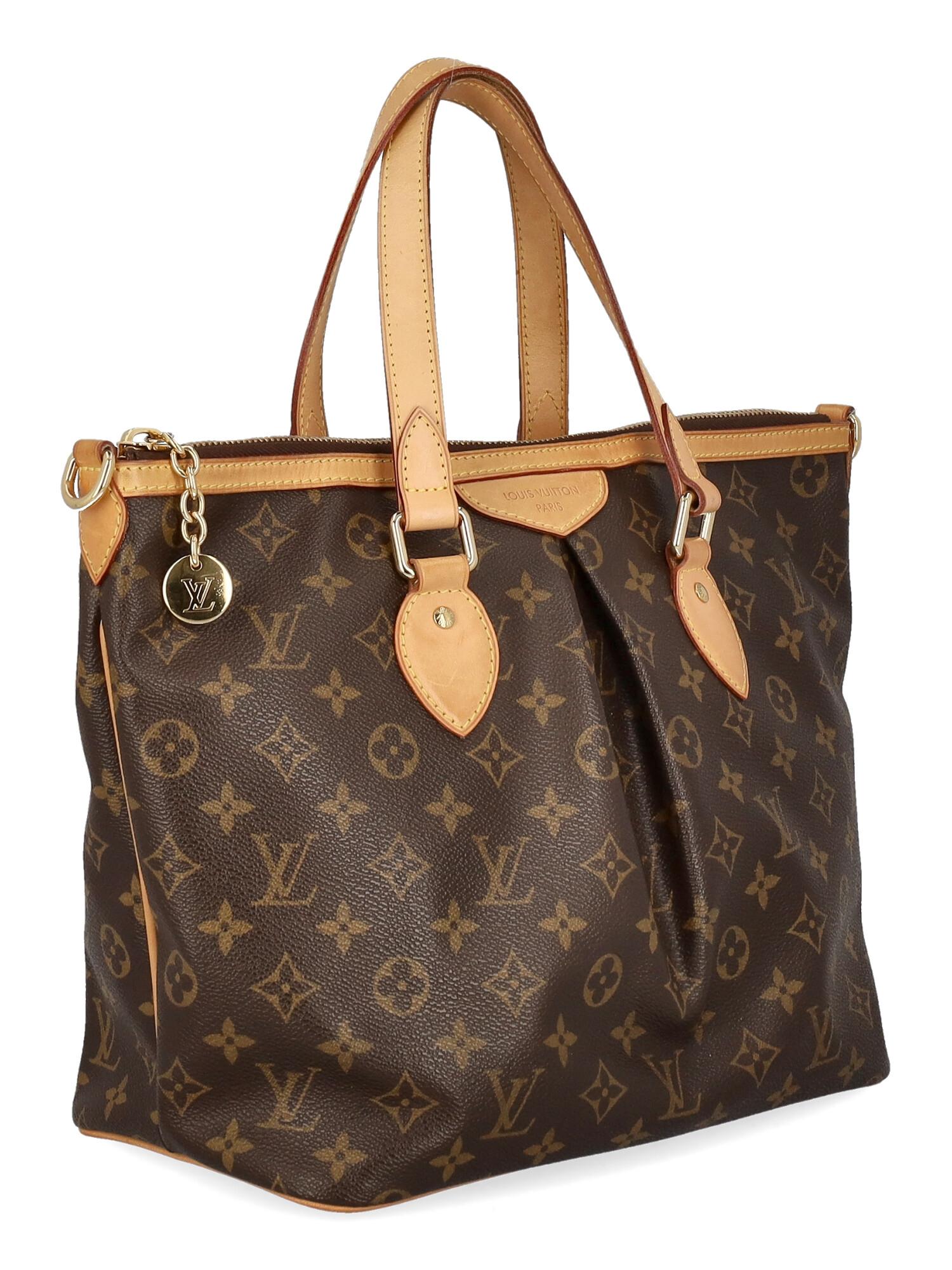 Black Louis Vuitton  Women   Shoulder bags  Palermo Beige, Brown Synthetic Fibers  For Sale