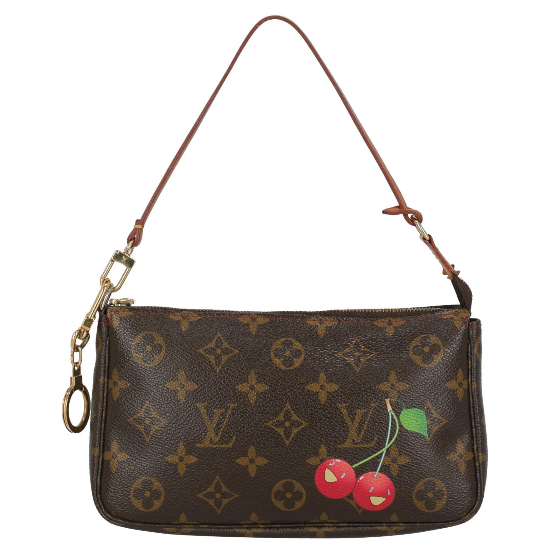 Louis Vuitton Women  Shoulder bags Pochette Accessoires Brown Synthetic Fibers For Sale