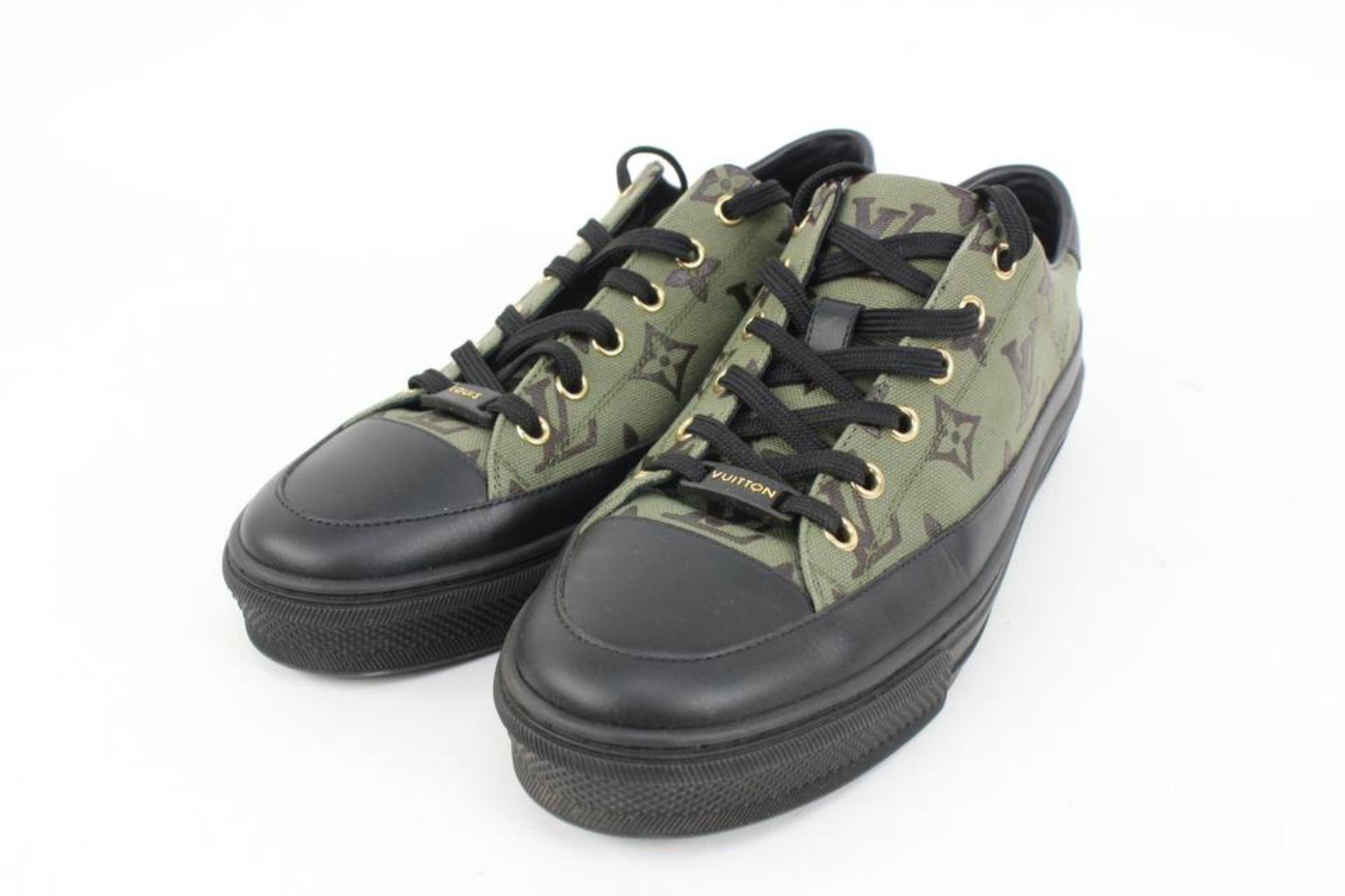 Olive green louis vuitton sneakers clearance