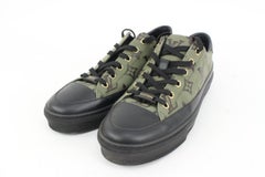 Louis Vuitton Women Size 38 Olive Green Khaki Monogram Stellar Low Sneaker