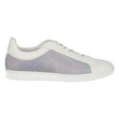Louis Vuitton Damen Sneakers Metallic:: Weißes Leder EU 41
