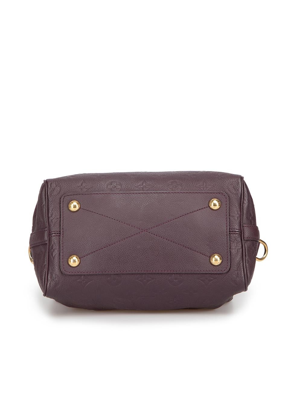 Louis Vuitton Women's 2012 Purple Plum Leather Monogram Speedy 25 Bag 1