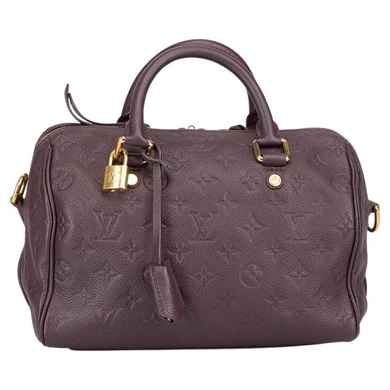 Louis Vuitton Women s 2012 Purple Plum Leather Monogram Speedy 25 Bag louis-vuitton-women-s-2012-purple-plum-leather-monogram-speedy-25-bag