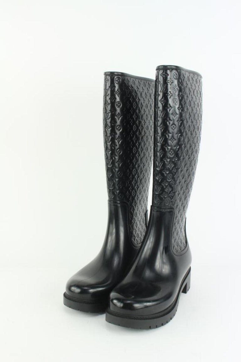 LOUIS VUITTON Boots Splatsh Line Monogram rain boots boots rubber 5