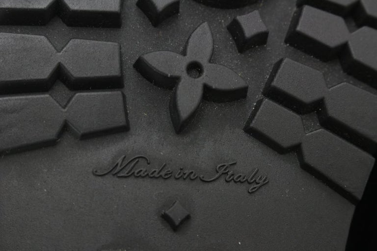 Louis Vuitton Monogram Black Rain Boots Size 37 MSLZXSA