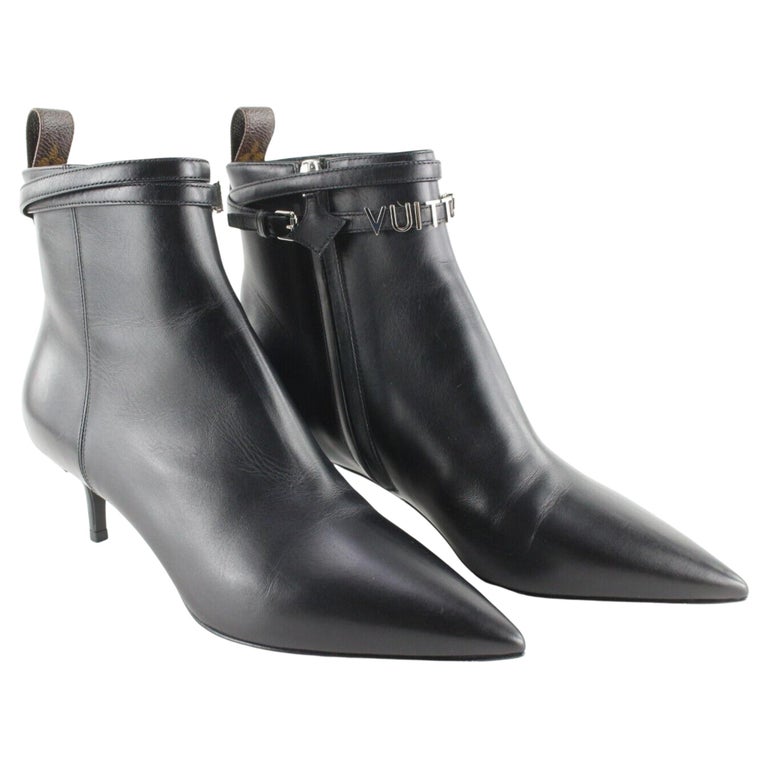 Louis Vuitton - Bottines en cuir noir à talons aiguilles, pour femmes,  taille 37, 6LVJ0106 En vente sur 1stDibs | bottine louis vuitton femme talon