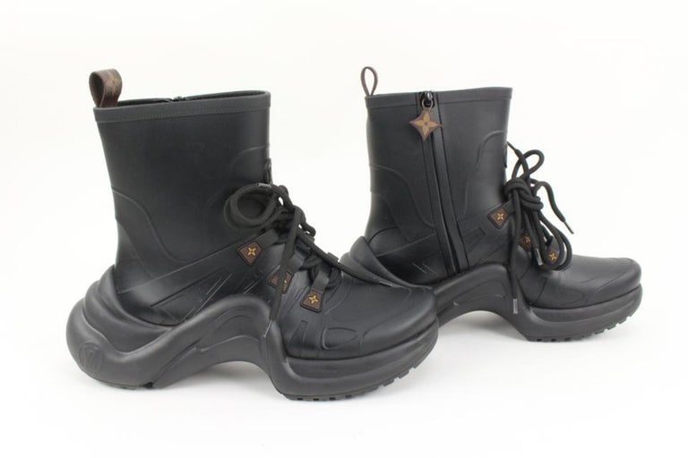 Louis Vuitton - Authenticated Archlight Boots - Rubber Khaki Plain for Women, Never Worn