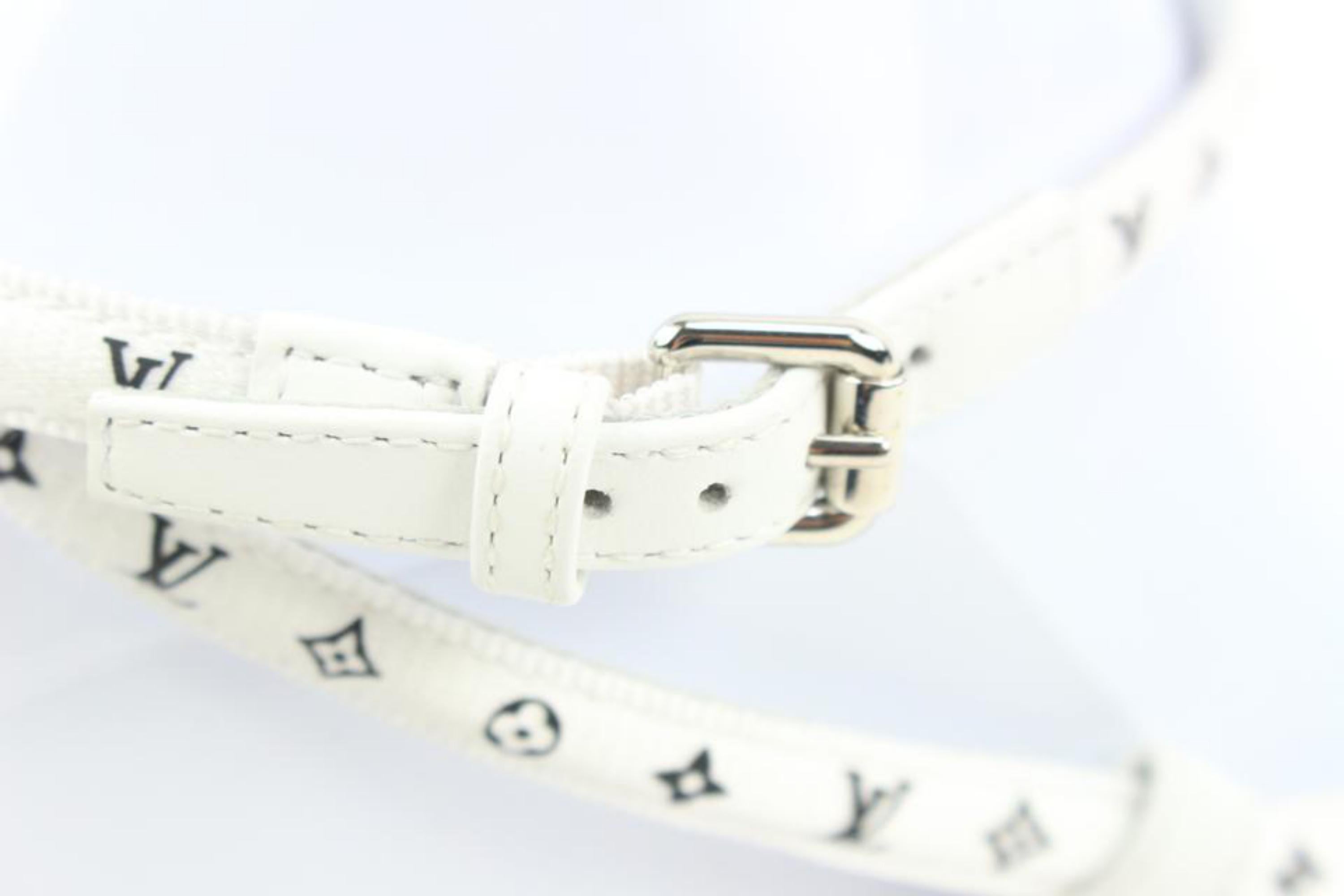 Louis Vuitton - Sandales à talons à lanières avec monogramme, blanches, 39, pour femme, s27lv97 Pour femmes en vente