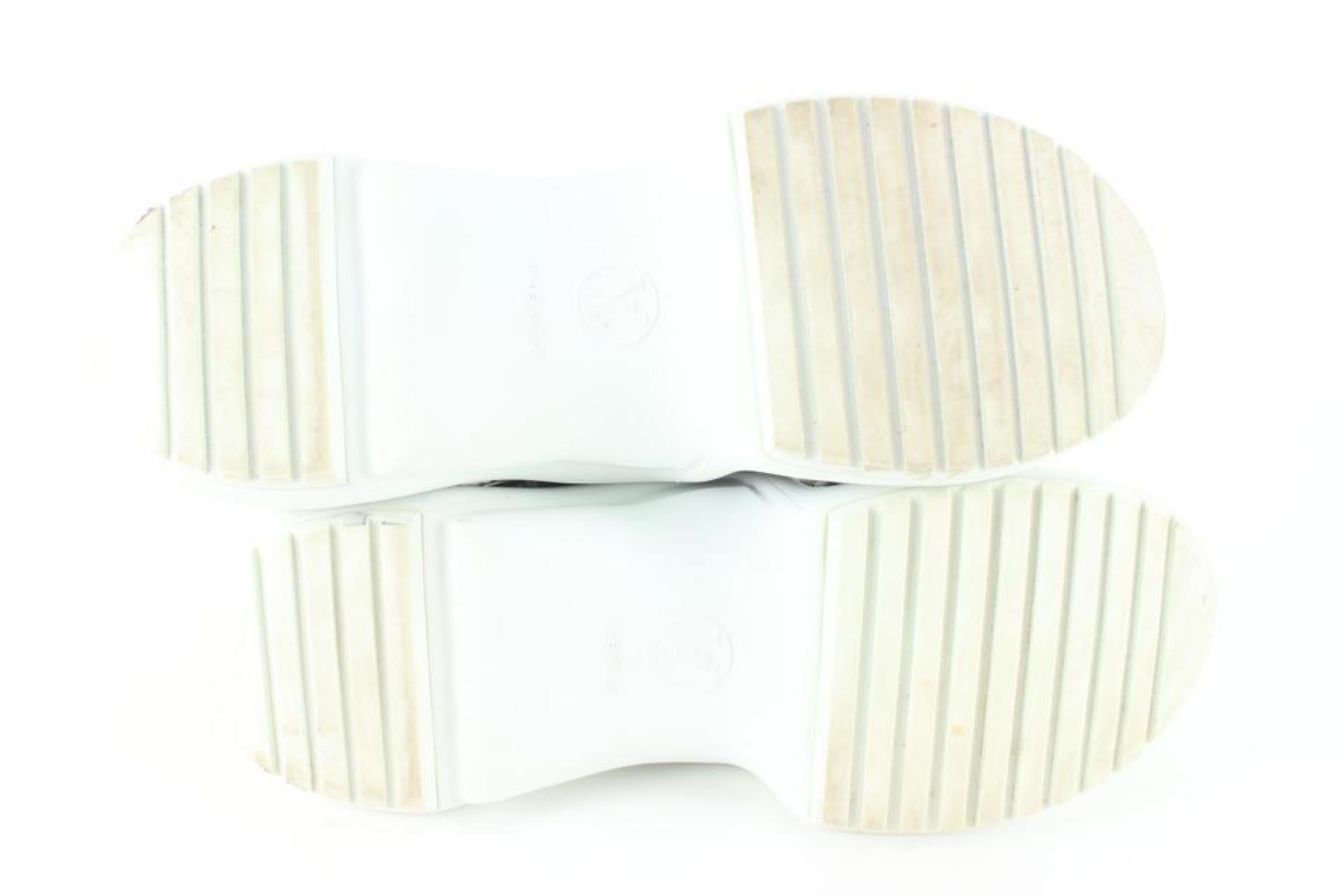 Louis Vuitton Damen 41 Runway Archlight Turnschuhe aus weißem Leder und Tweed 67lk817 im Angebot 2