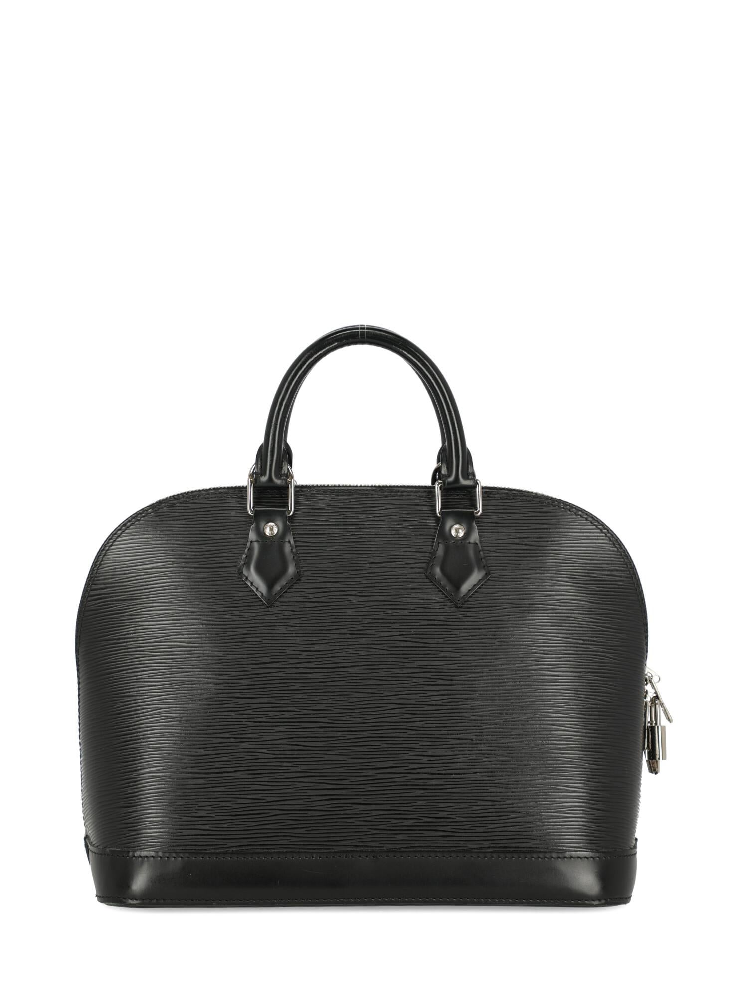 Louis Vuitton Women's Alma Black Leather In Good Condition In Milan, IT