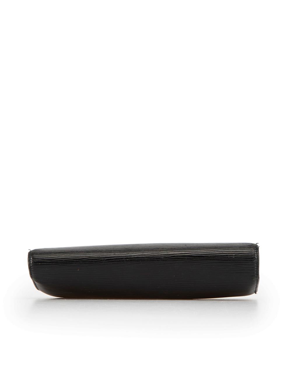 Louis Vuitton Women's Black Epi Leather French Purse Wallet 1