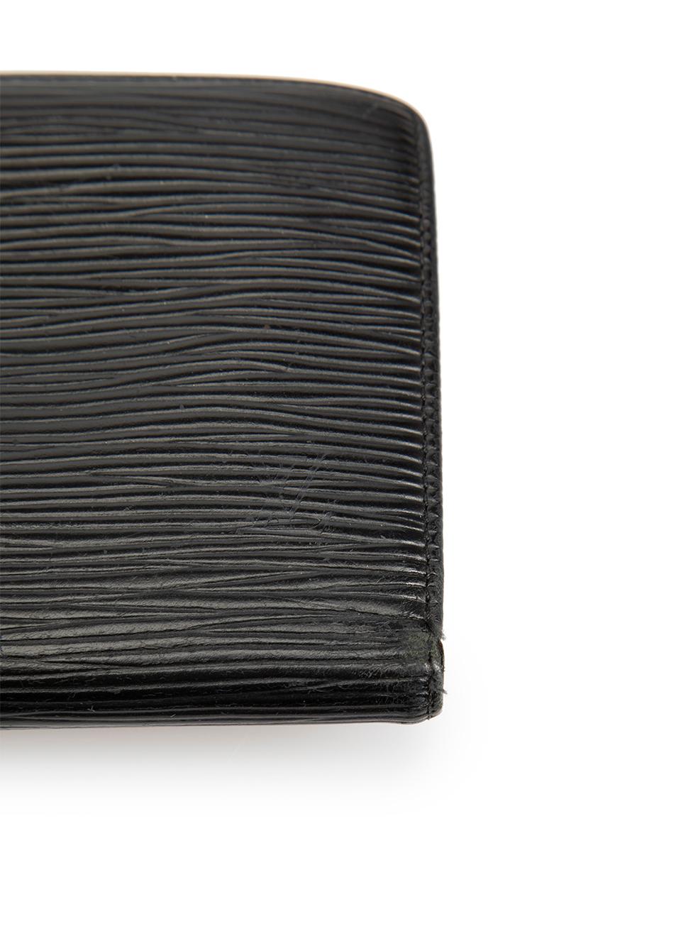 Louis Vuitton Women's Black Epi Leather French Purse Wallet 6