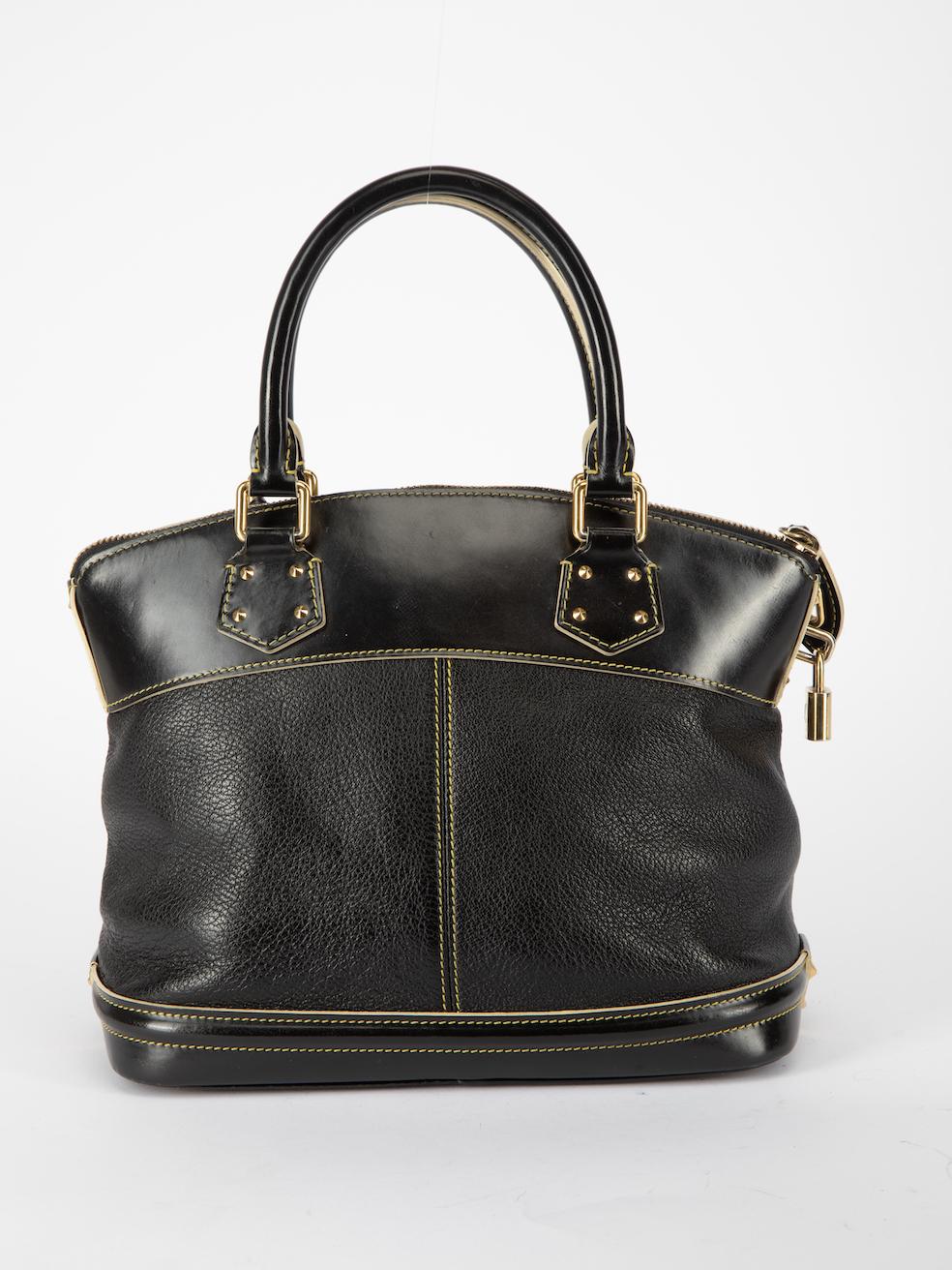 Louis Vuitton Damen- Suhali Lockit PM Handtasche aus schwarzem Leder im Zustand „Gut“ in London, GB