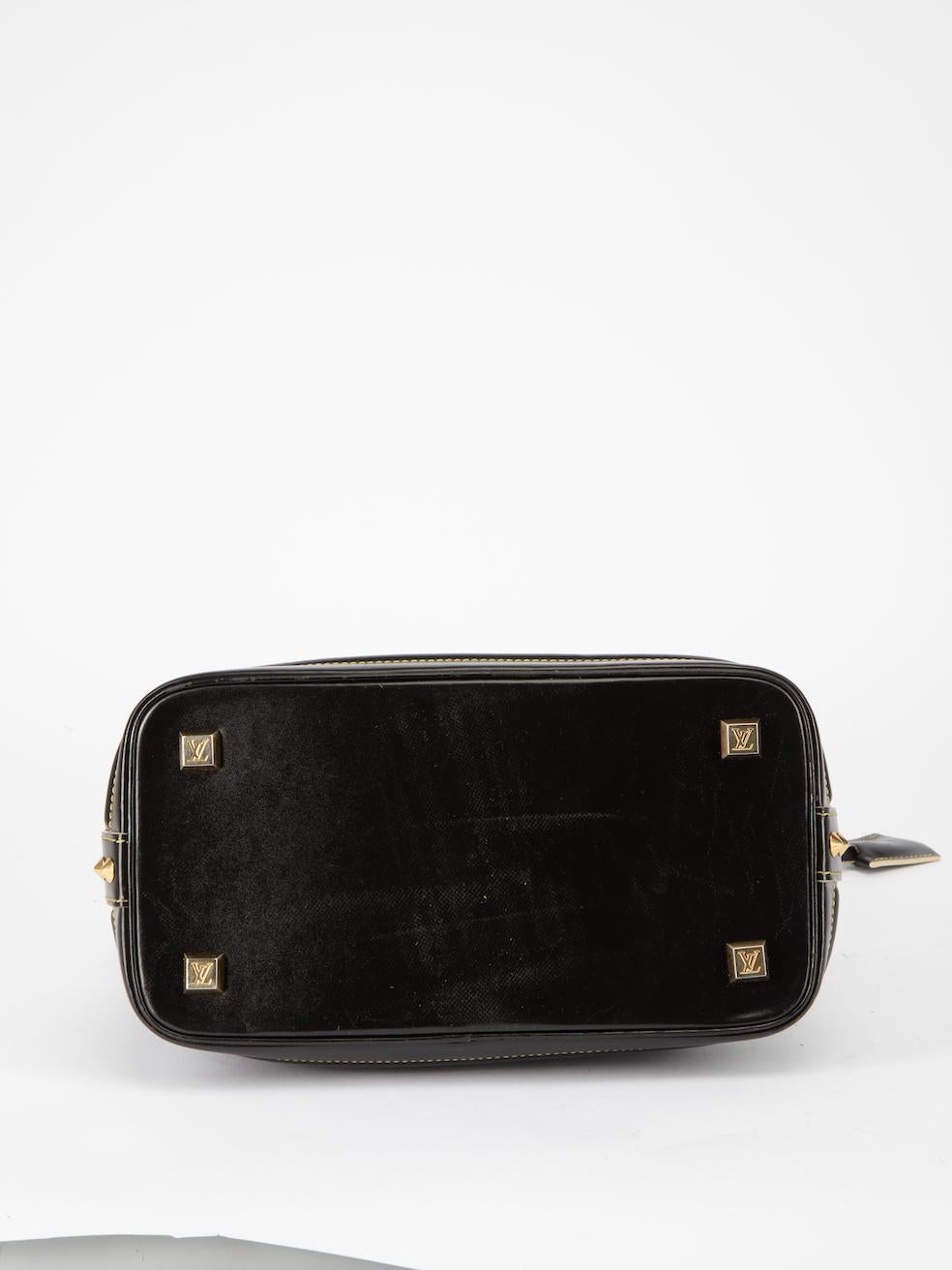 Louis Vuitton Damen- Suhali Lockit PM Handtasche aus schwarzem Leder 1